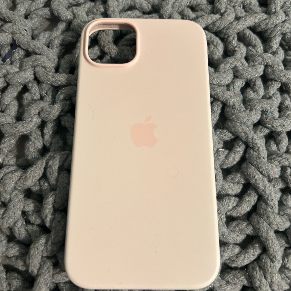 Apple Pink Silicone iPhone Case